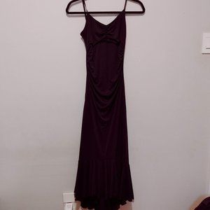 ZOKAI Black Pleated / Ruffled  Sleeveless Maxi Dress (Size S)